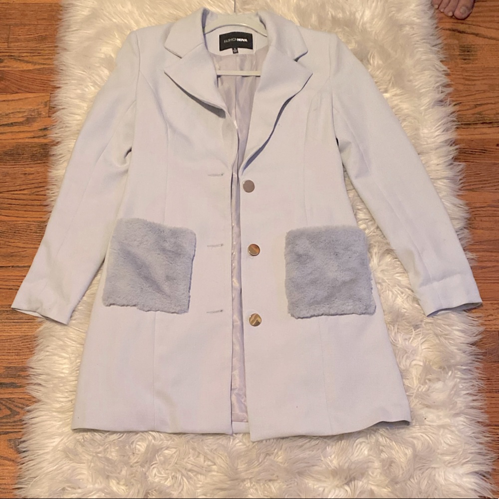 Baby Blue Pea Coat